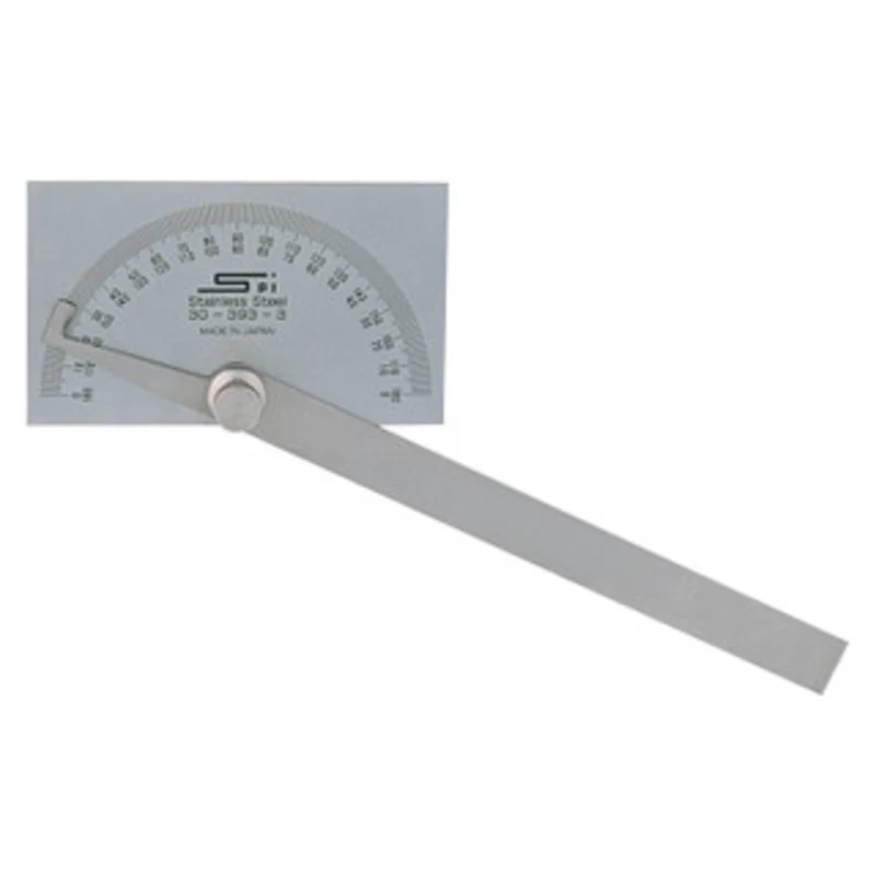 SPI Protractor with Rectangular Protractor Head - 30-393-3